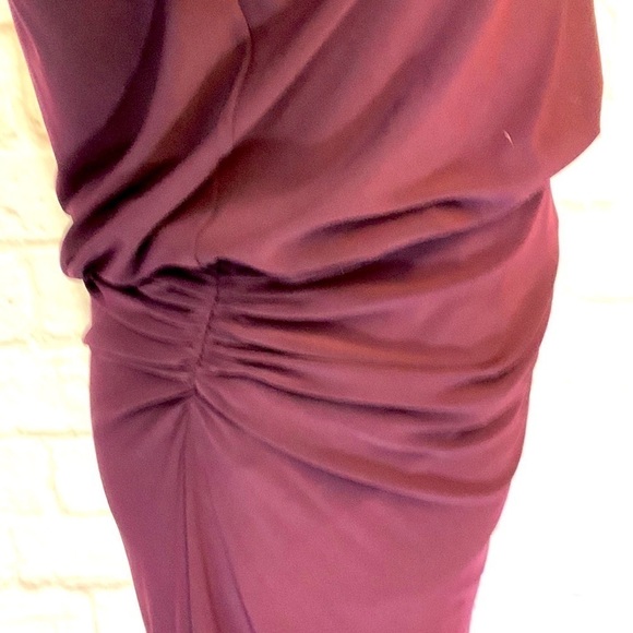 NWT Lauren Ralph Lauren Shirred knit dress, raisin, 6, figure flattering - Picture 7 of 10